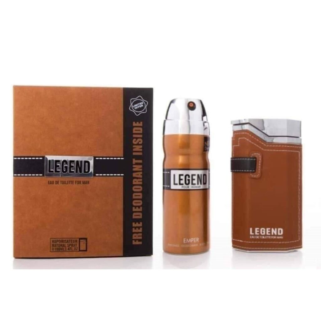 ليجند عطر للرجال 100 مل +سبراى 200 مل من امبر العالميه