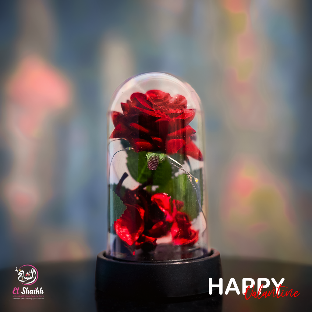 بلورة زجاجية مضيئة - وردة