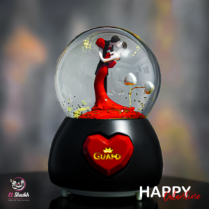 بلورة زجاجية مضيئة - كابلز أحمر