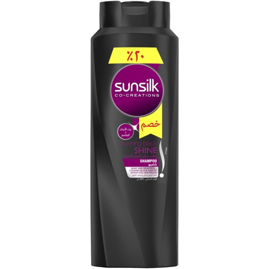 صنسيلك شامبو اسود للمعان ساحر 600 مل