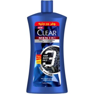 كلير 3×1 شامبو وغسول للجسم والوجه 900 مل