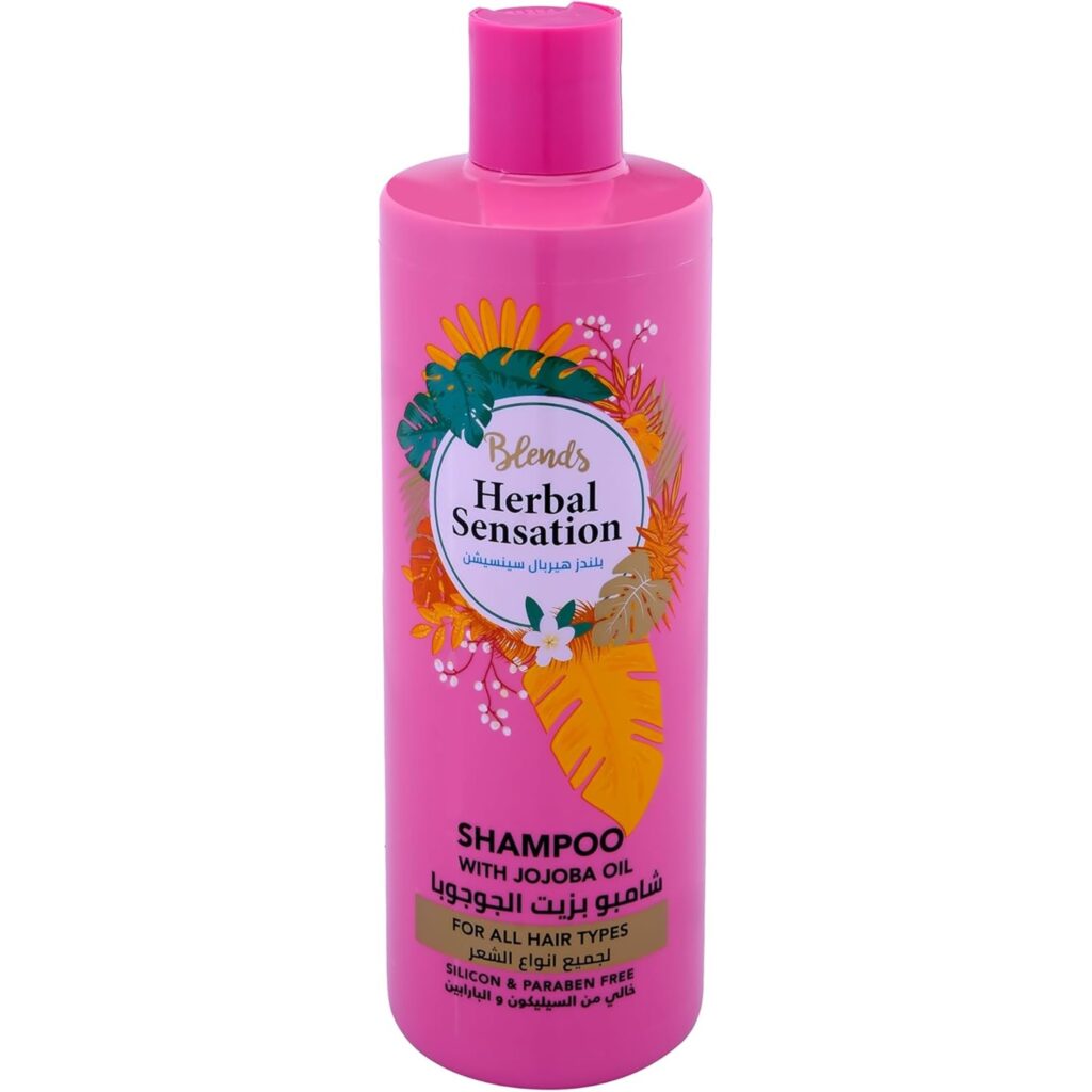 هيربال سينسيشن شامبو بزيت الجوجوبا لجميع انواع الشعر600 مل