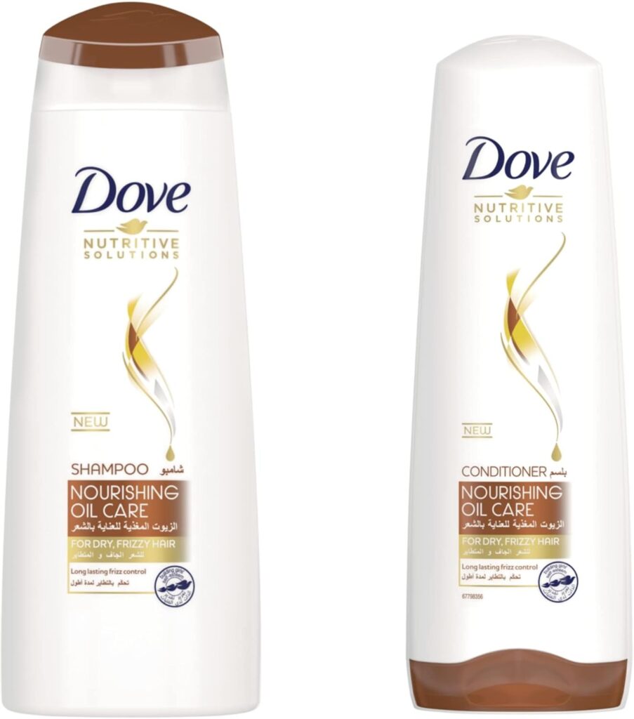 دوف شامبو 350 مل + بلسم 350 مل بالزيوت للشعر الجاف