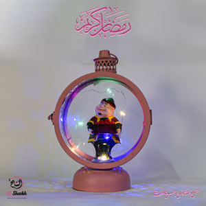 فانوس رمضانى شكل فنانيس بينك مضيئ