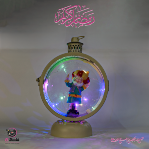 فانوس رمضانى شكل فنانيس بيج مضيئ