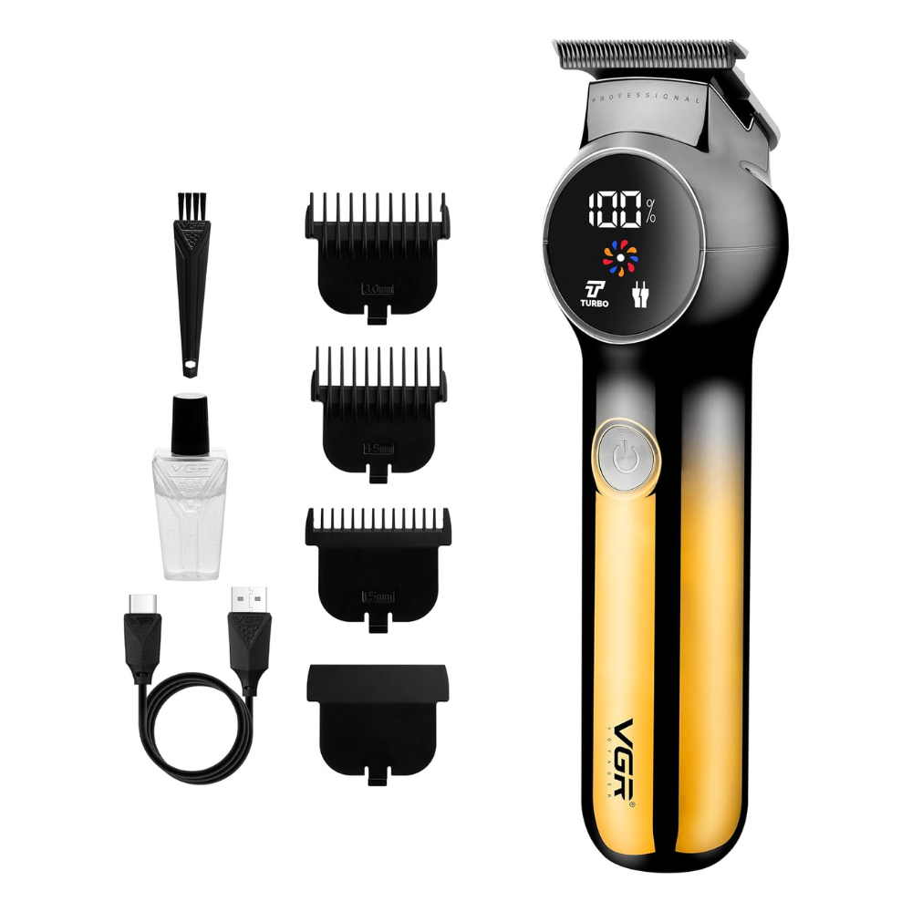 في جي ار ماكينة حلاقة الشعر V-989  برو لي اوتلاينر كهربائية لاسلكية