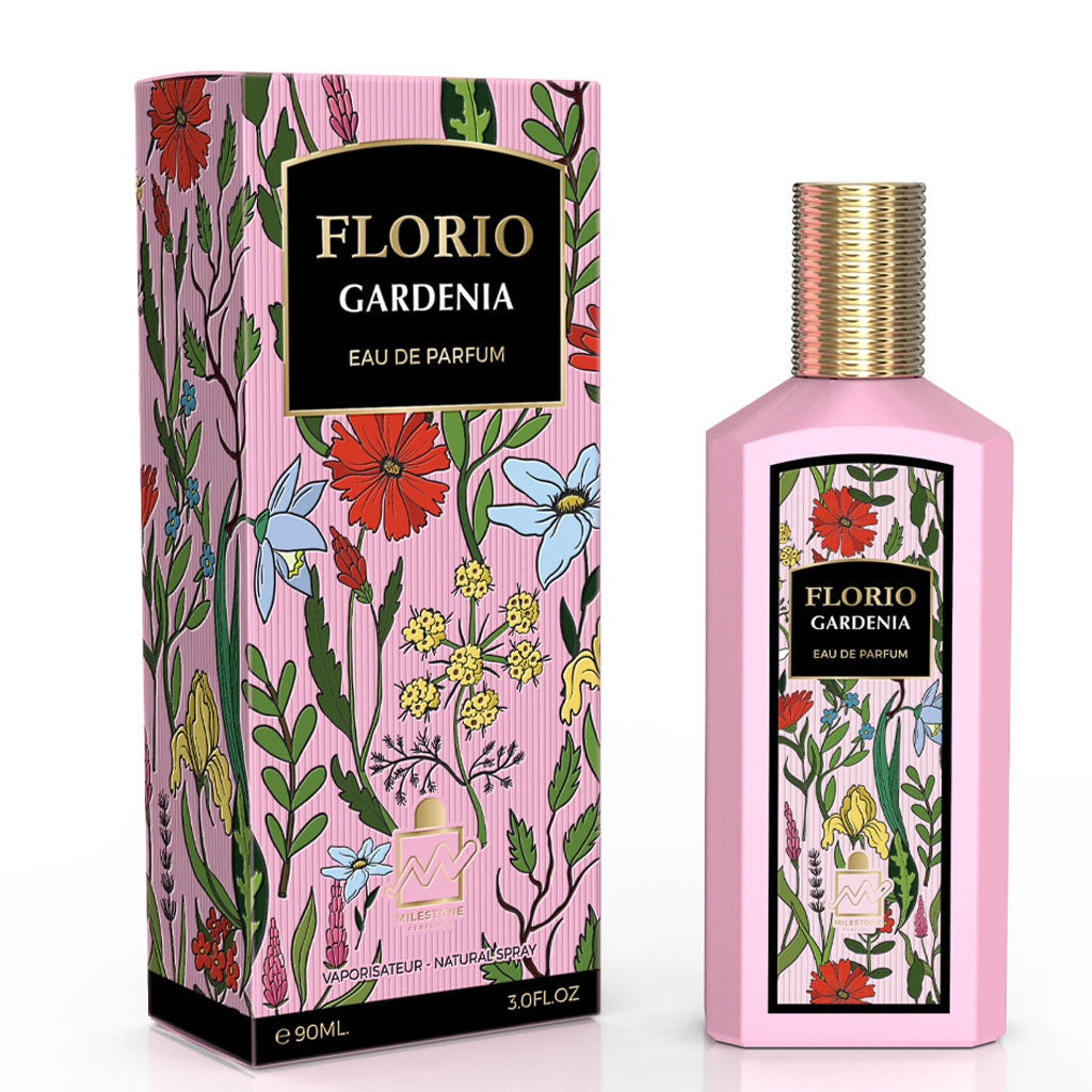 Florio Gardenia." This 90ml Eau de Parfum فلوريو  جاردينيا عطر للنساء  90 مل