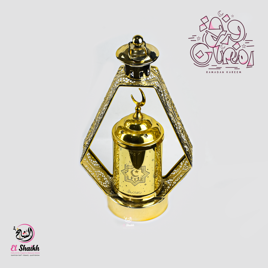 فانوس كلاسيكى بطلاء دهبى جذاب