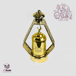 فانوس كلاسيكى بطلاء دهبى جذاب