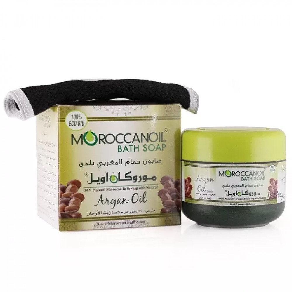 موروكان صابون مغربى بالاجان 250 جم + ليفة مغربى اصلية