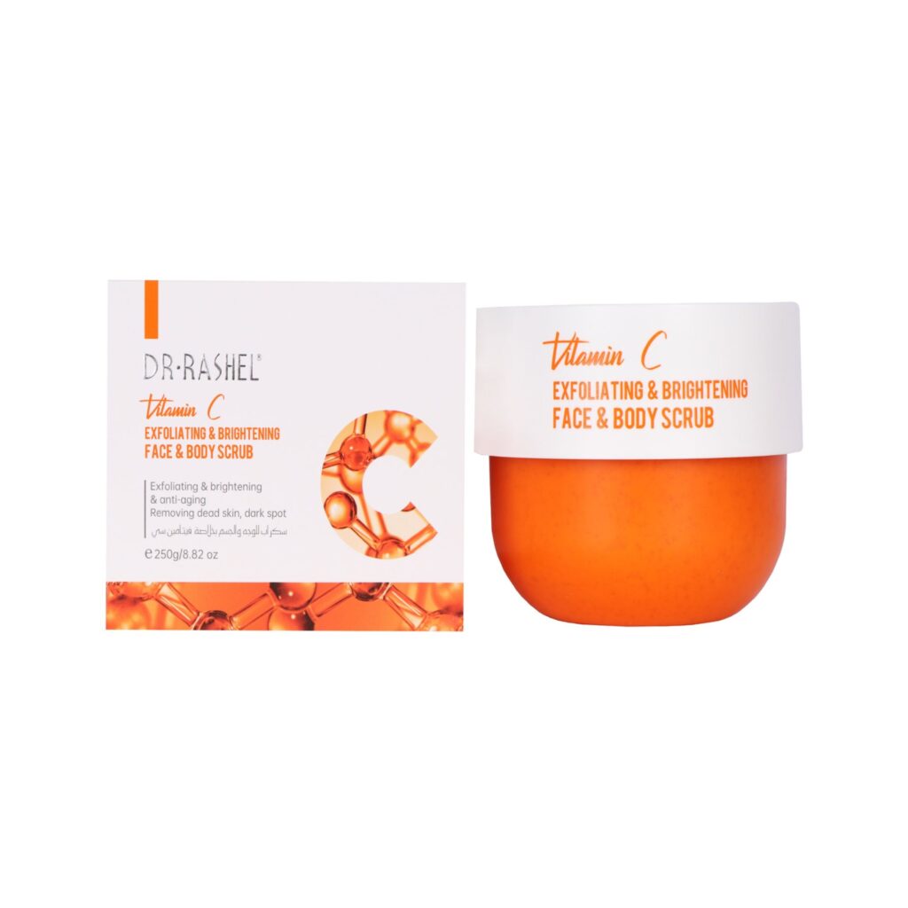 د راشيل سكراب للوجه والجسم فتامين سى 250 جم